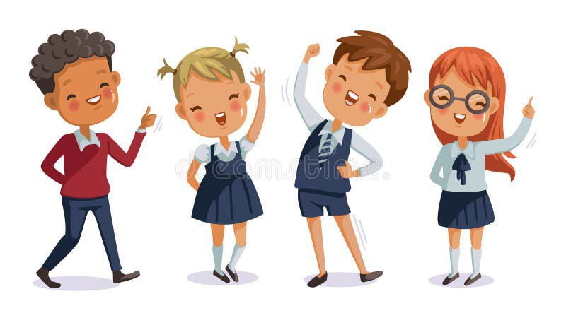 Kinder einheitlich stock abbildung Kinder einheitlich stock abbildung