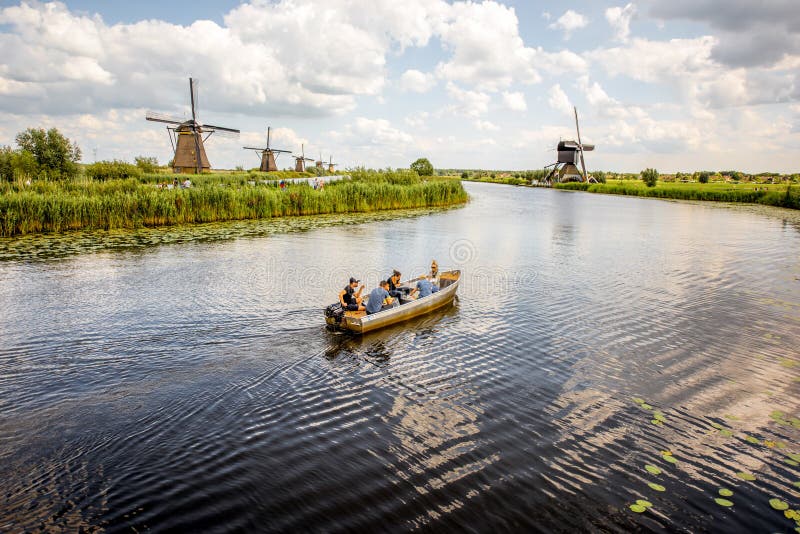 Old windmills in Netherlands