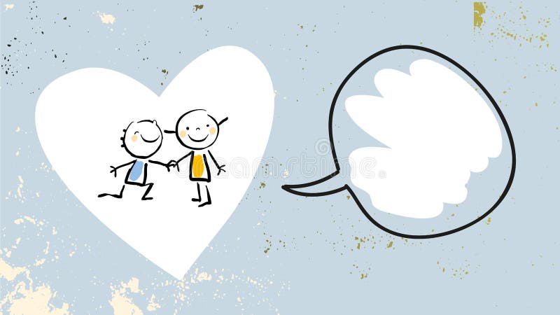 Kinderliebesfreundschaft vektor abbildung Kinderliebesfreundschaft vektor abbildung