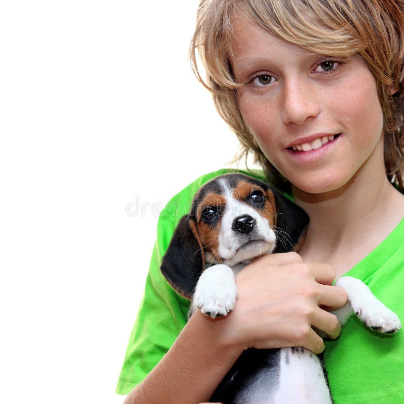 Kindholding-Haustierhund stockbilder Kindholding-Haustierhund stockbilder