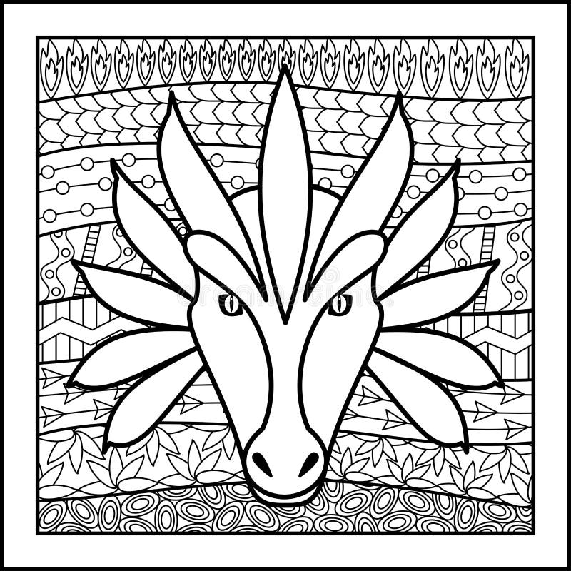 Kinesisk zodiakteckendrake stock illustrationer