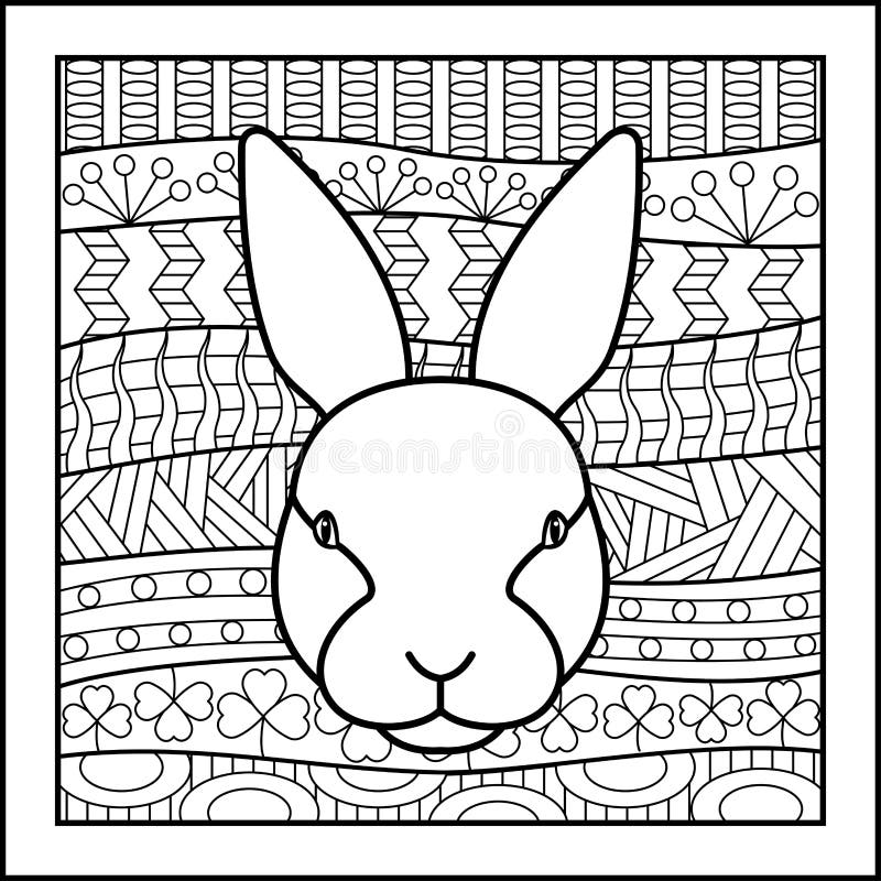 Kinesiskt zodiakdjur Kanin royaltyfri illustrationer