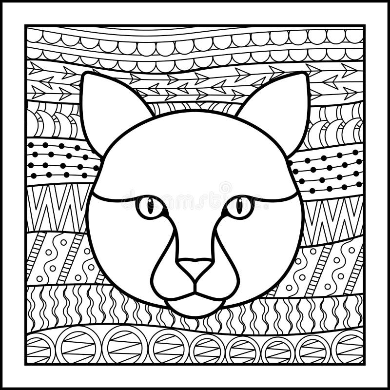 Kinesisk zodiakteckenkatt vektor illustrationer