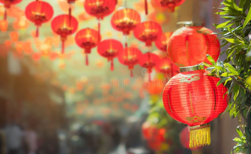 Kinesiska lyktor för nytt år i chinatown fotografering för bildbyråer Kinesiska lyktor för nytt år i chinatown fotografering för bildbyråer
