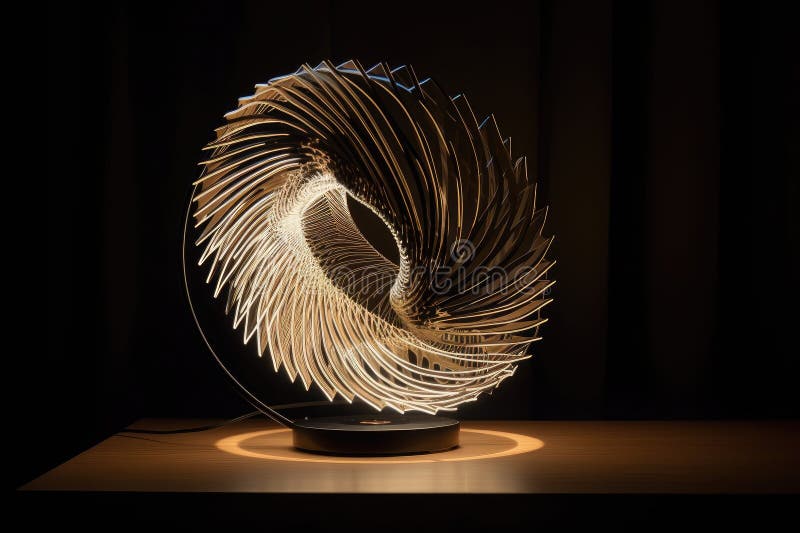 A Light Sculpture that Changes with the Movement of a Hidden
