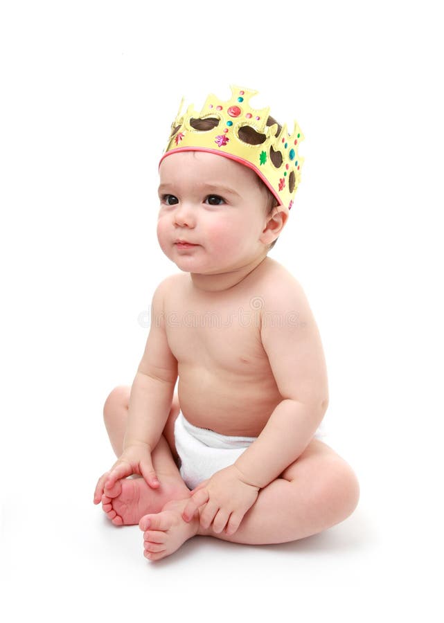 King baby stock photo. Image of face, dress, costume 23859554