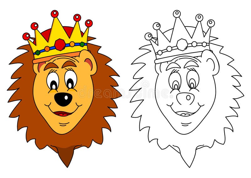 King of beasts - lion stock vector. Illustration of children - 79813939