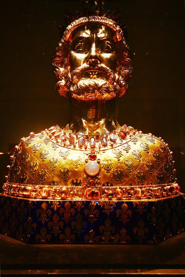 King Charlemagne stock photo. Image of gold, king, face 43168746