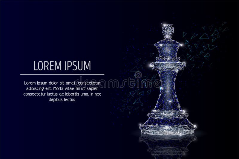 King chess piece vector geometric polygonal background stock illustration King chess piece vector geometric polygonal background stock illustration