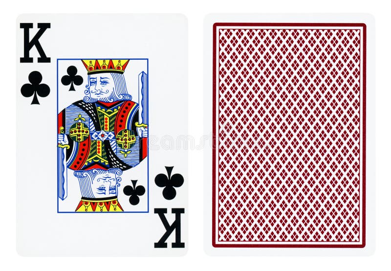 King of Clubs Playing Card Isolated on White Stock Image Image of