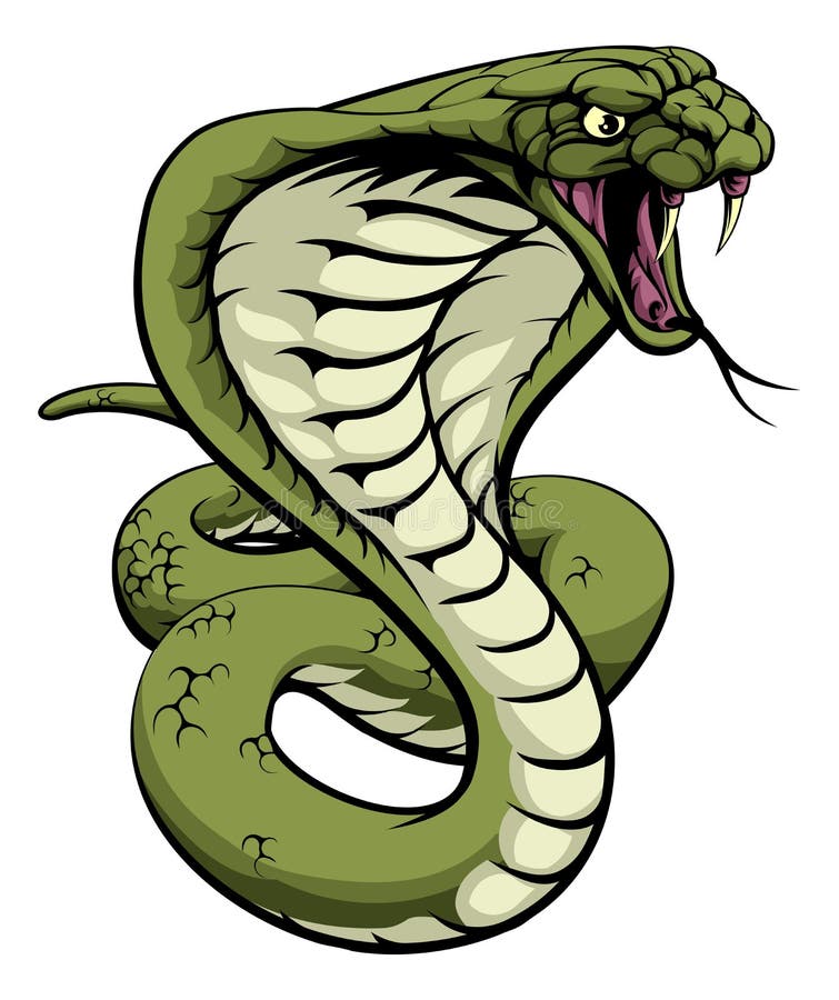 green king cobra snake 8769502 Vector Art at Vecteezy