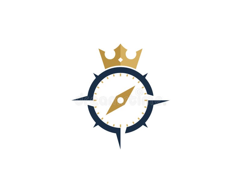 King Compass Icon Logo Design Element Stock Vector Illustration of