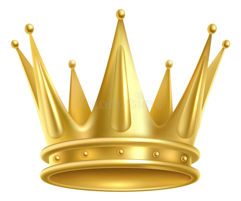 Gold Crown Icons. Queen King Crowns Luxury Royal on Blackboard ...