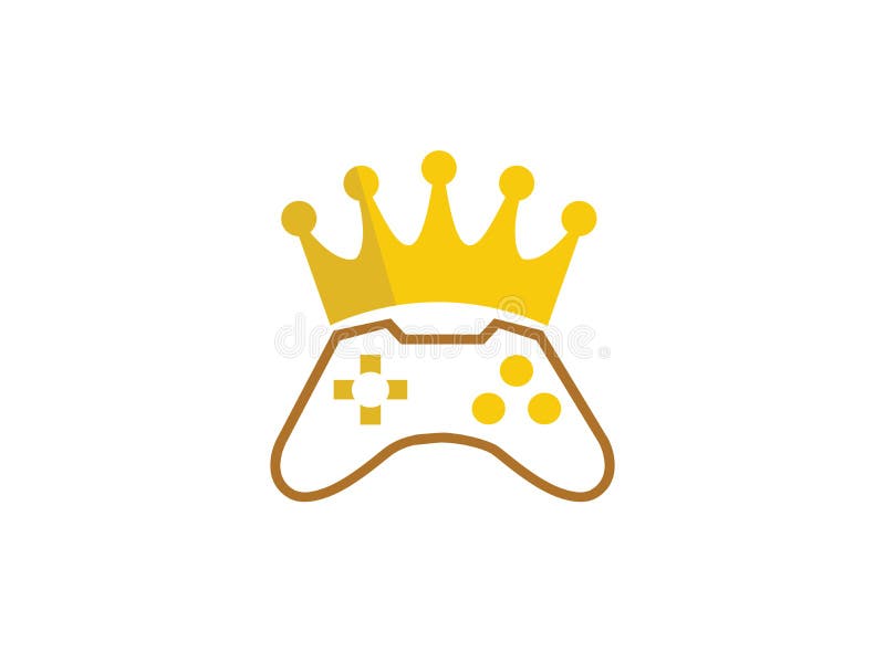 King Gamer Crown and Console Symbol Gaming Vector Play Games Logo ...
