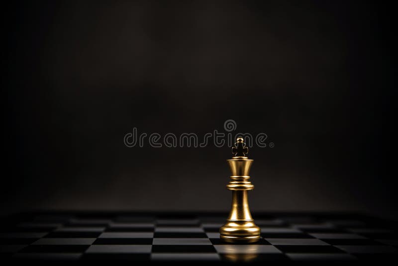 Premium Photo  Golden king chess is last standing in the chess board