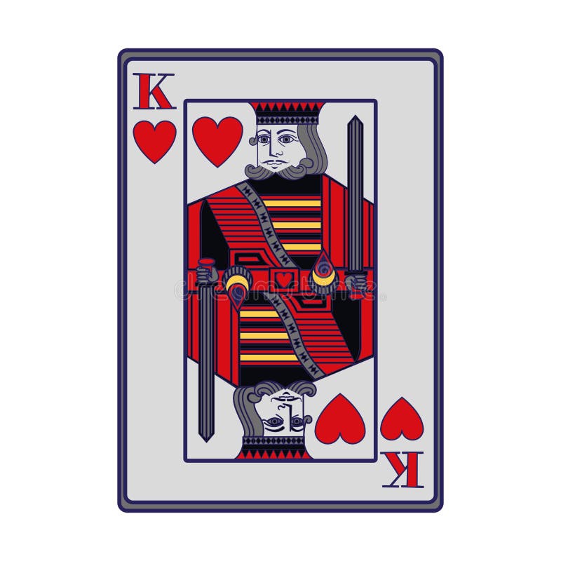 Playing Cards King 60x90 Mm Stock Vector - Illustration of playing ...