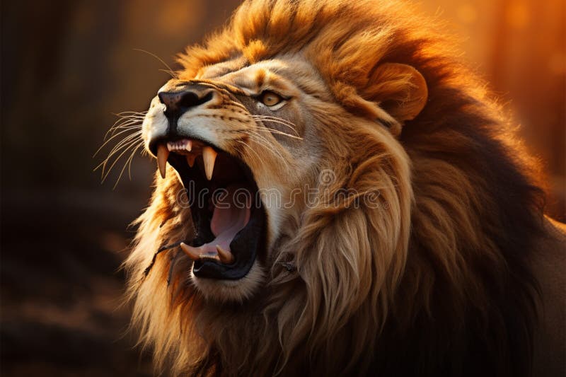 Lion Roars Stock Illustrations – 116 Lion Roars Stock