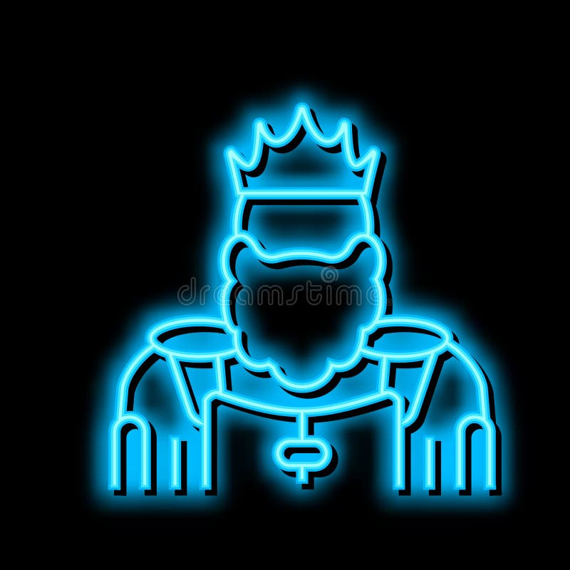 King Kingdom Neon Glow Icon Illustration Stock Vector Illustration of