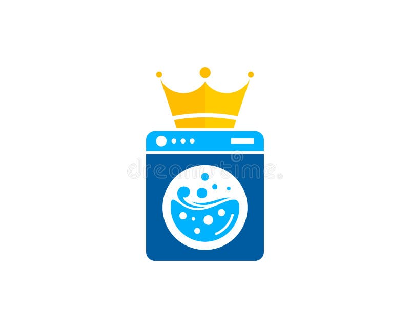 King Laundry Icon Logo Design Element Stock Vector Illustration of