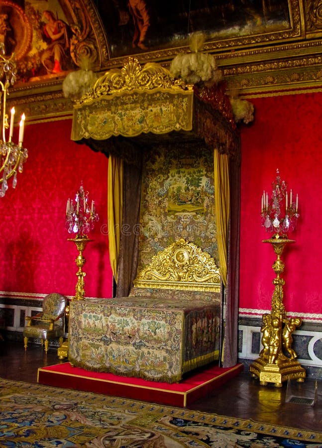 The King Louis XIV bedchamber, Versailles, France