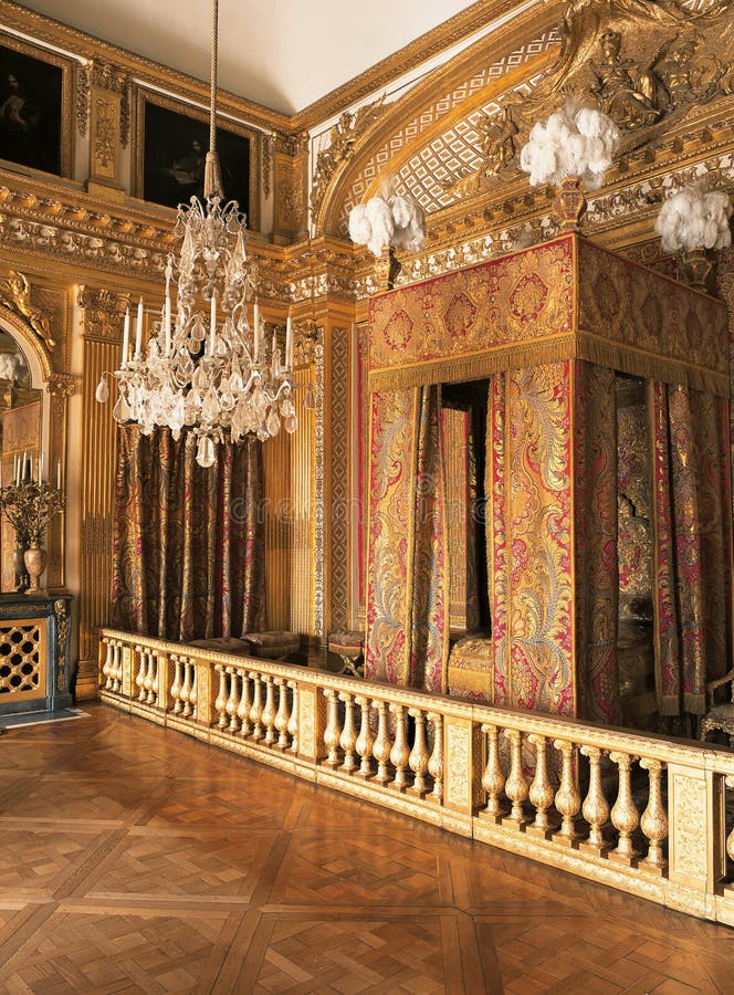 King Louis XIV Bedroom At Versailles Palace, France Editorial Stock Image - Image of luxury ...