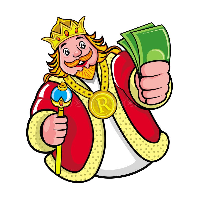 cash is king clipart cartoon