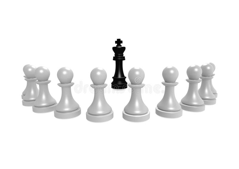 King and pawns stock illustration. Illustration of strategy - 27265103