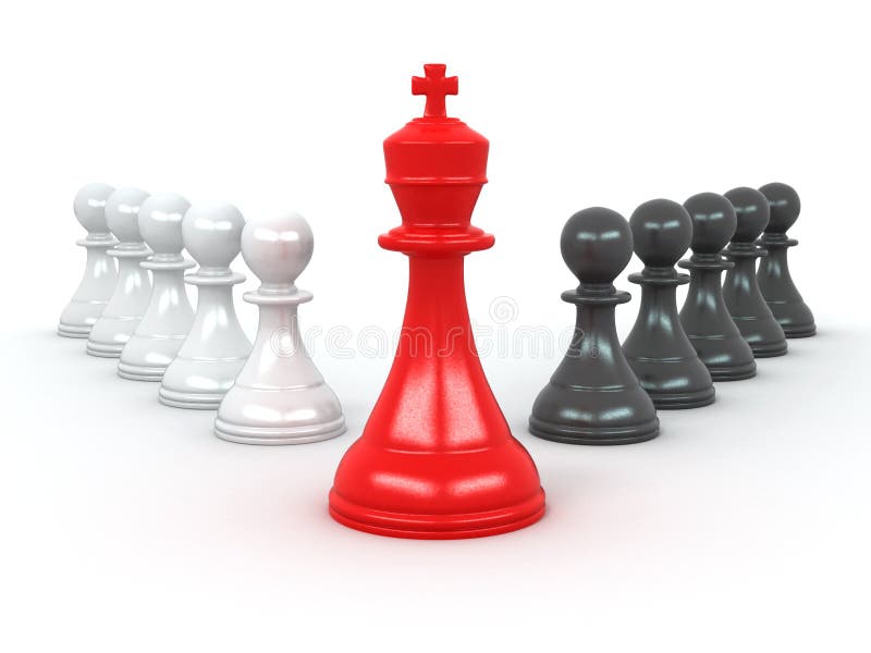 King and pawns stock illustration. Illustration of king - 26948051