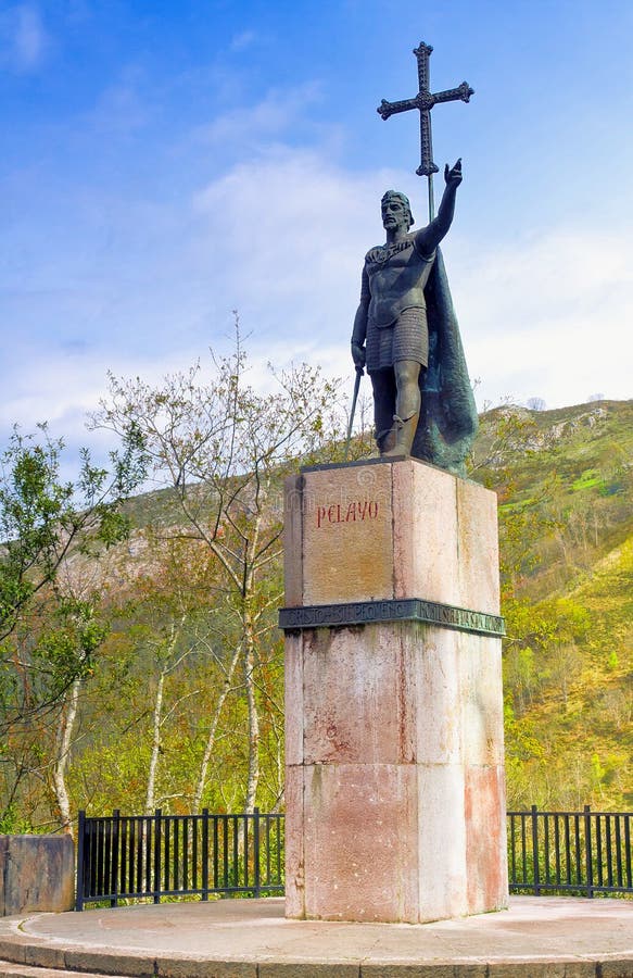 King Pelayo in Covadonga Sanctuary