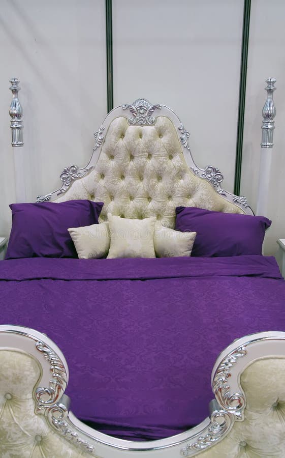 King size bed stock image. Image of headboard, luxurious 23172711