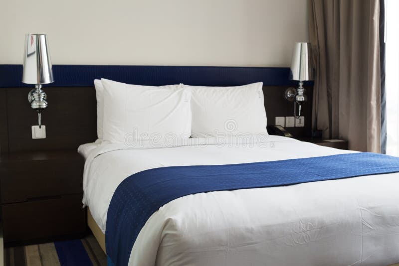 King size bed. stock image. Image of interior, size, luxury 71857329