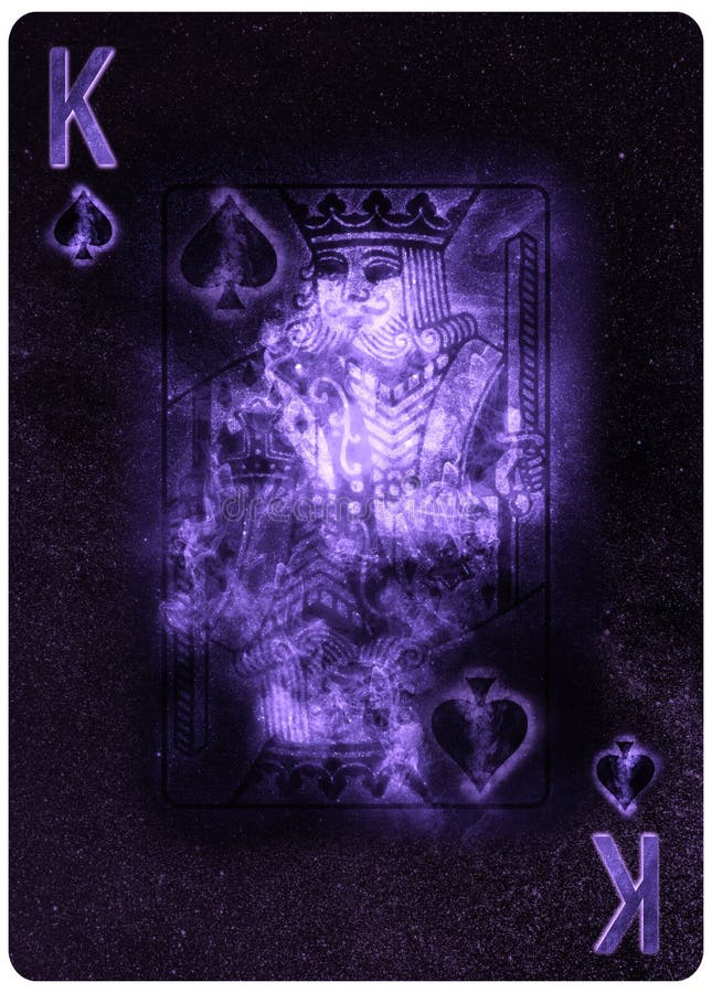 King Of Spades Playing Card Abstract Background Stock Illustration