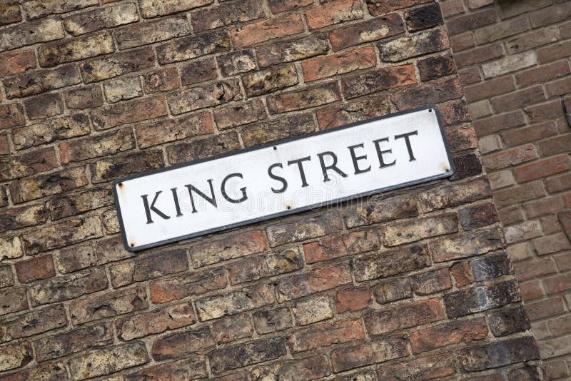 King Street Road Sign stock image. Image of road, facade 87848939