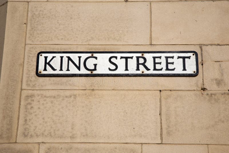 King Street Road Sign stock image. Image of road, facade 87848939