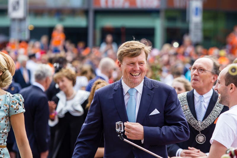 King Willem-Alexander and queen MÃ¡xima of The Netherlands, King`s Day 2014, Amstelveen, The Netherlands