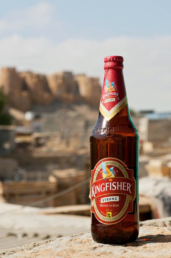 kingfisher beer bottle brewed united breweries group jodhpur india brand was launched market share over 50934683