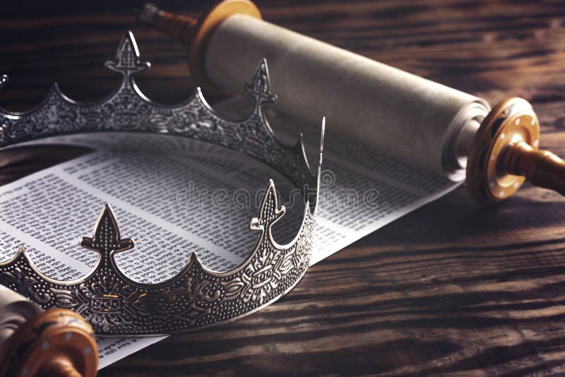 A Kings Crown on a Hebrew Scroll Stock Image Image of scripture, king 234269693