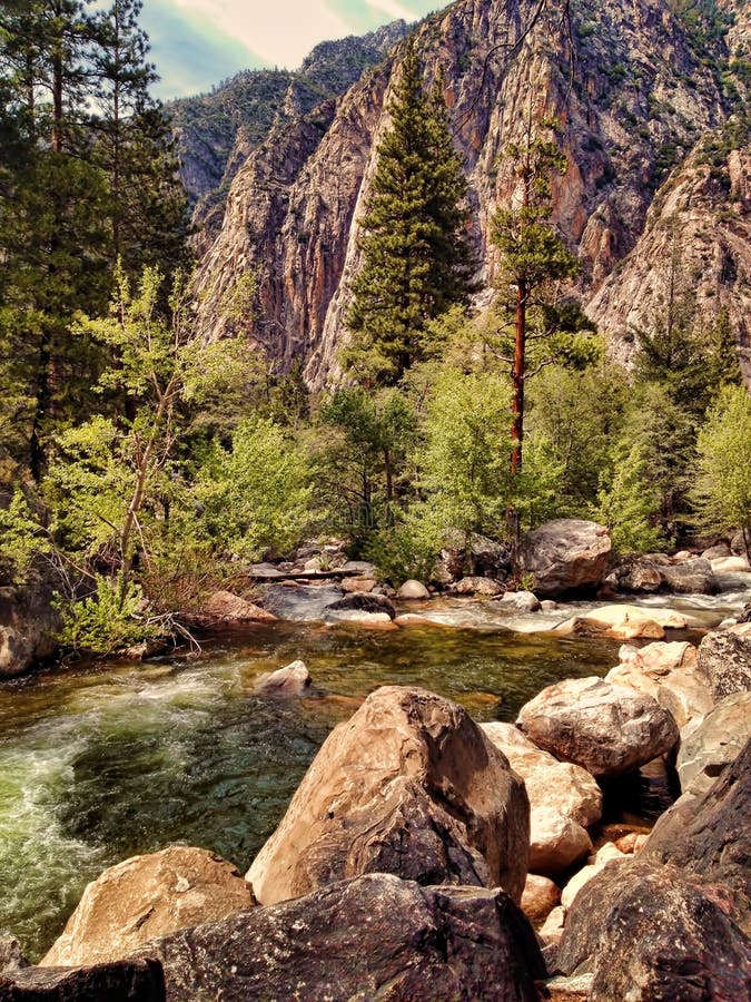 Kings River in Kings Canyon royalty free stock photography Kings River in Kings Canyon royalty free stock photography