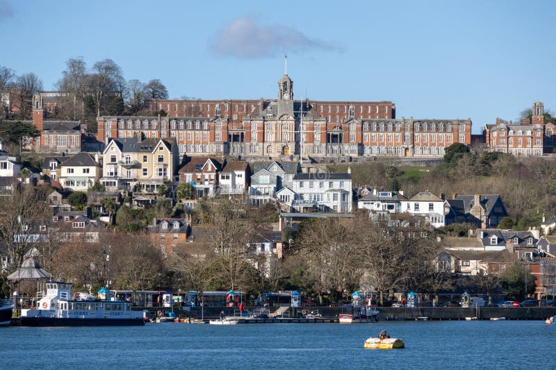 Kingswear, Devon, UK January 18. View Along the River Dart from