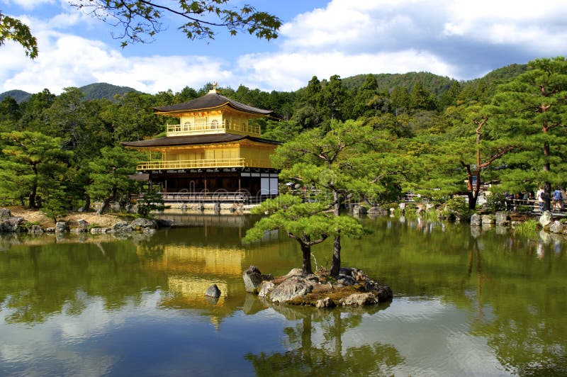 Kinkakuji pavillon złota świątynia Kyoto zdjęcie royalty free Kinkakuji pavillon złota świątynia Kyoto zdjęcie royalty free
