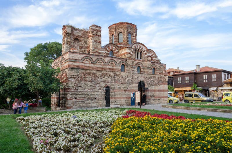 Kirche Christus Pantocrator in der alten Stadt von Nesebar, Bulgarien lizenzfreie stockfotos Kirche Christus Pantocrator in der alten Stadt von Nesebar, Bulgarien lizenzfreie stockfotos