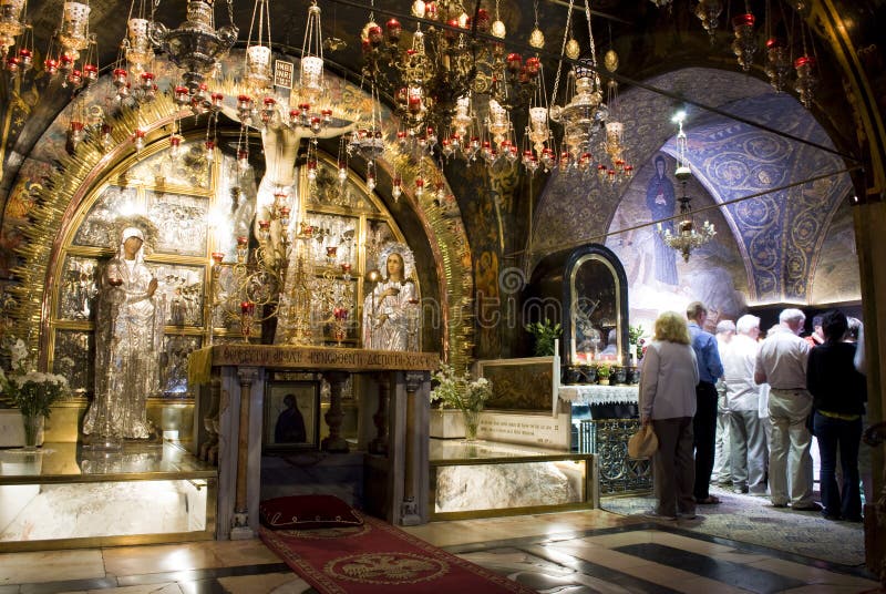 Kirche des heiligen Sepulchre, Jerusalem stockbild Kirche des heiligen Sepulchre, Jerusalem stockbild