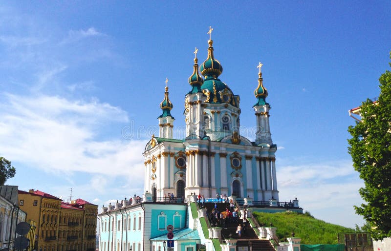 Kirche in Kiew lizenzfreies stockfoto