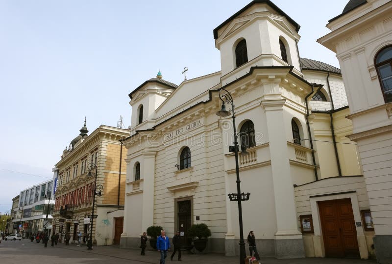Kirche in Kosice lizenzfreies stockbild