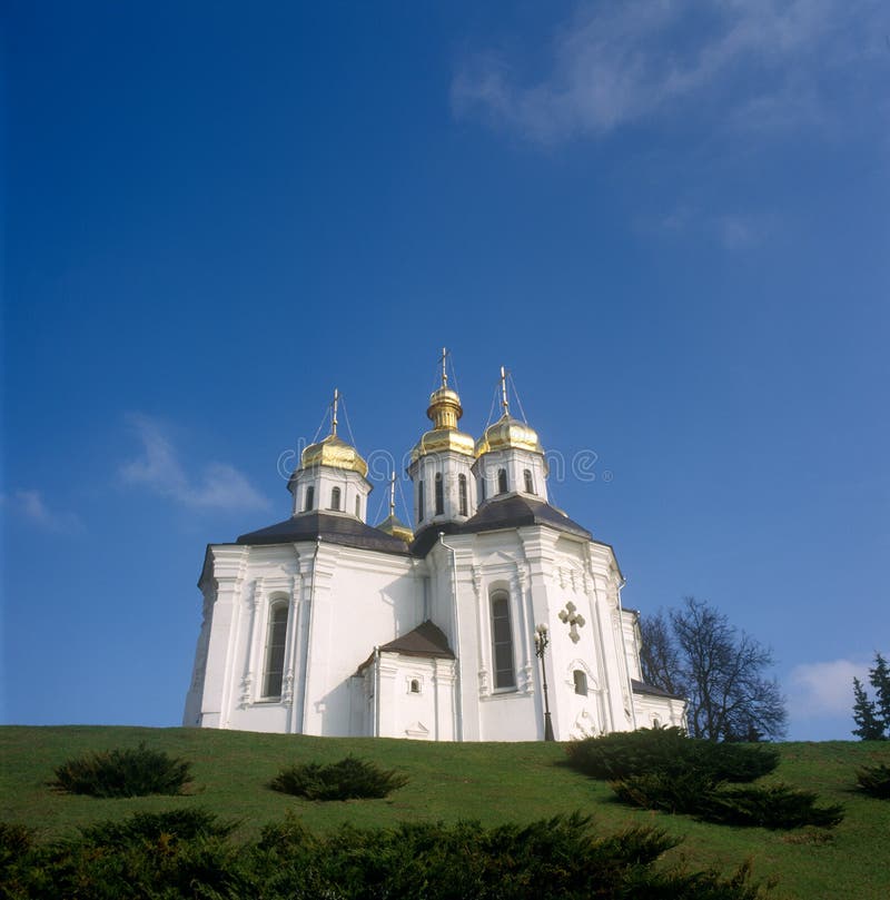 Kirche Str.-Katherinas. Chernigiv, Ukraine lizenzfreies stockfoto Kirche Str.-Katherinas. Chernigiv, Ukraine lizenzfreies stockfoto