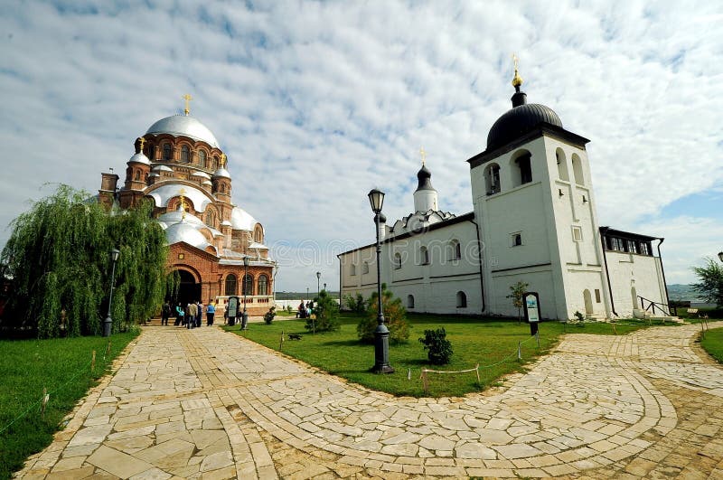 Kirche unserer Dame, Sviyazhsk, Russland stockbilder Kirche unserer Dame, Sviyazhsk, Russland stockbilder