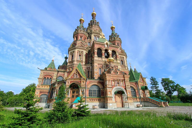Kirche von St Peter und von Paul Church Saint Petersburg, Russland lizenzfreies stockbild Kirche von St Peter und von Paul Church Saint Petersburg, Russland lizenzfreies stockbild