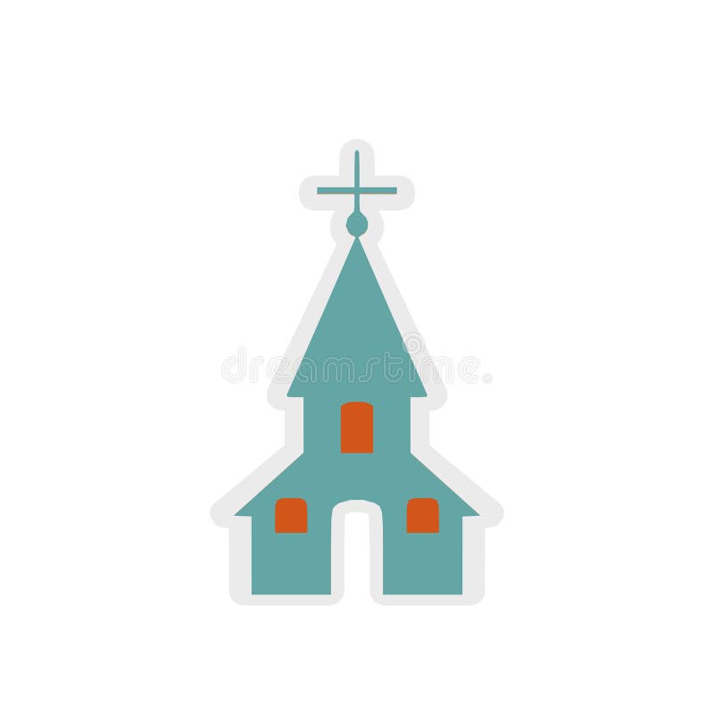 Kirchenikone, Zeichen, beste Illustration 3D vektor abbildung Kirchenikone, Zeichen, beste Illustration 3D vektor abbildung