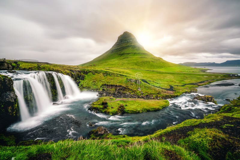 158 Waterfalls Kirkjufell Sunrise Iceland Stock Photos Free And Royalty