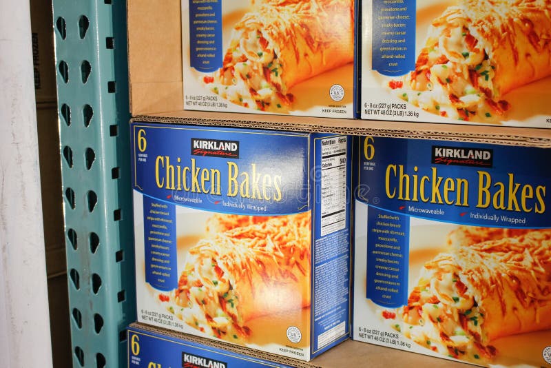 Kirkland Signature Chicken Bakes at Store Editorial Stock Image Image